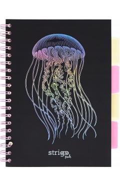 Caiet matematica cu spirala si separatoare: Meduza