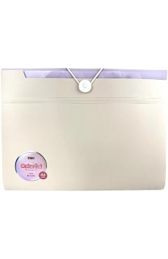 Mapa plastic cu elastic 7 separatoare. Bej