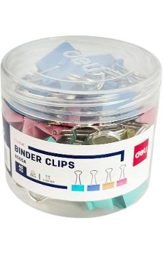 Clipsuri metalice 19 mm color: 40 de bucati