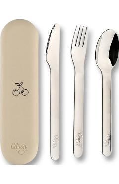 Set tacamuri otel inoxidabil. Cream