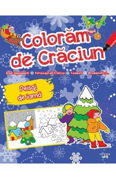 Coloram de Craciun. Peisaj de iarna