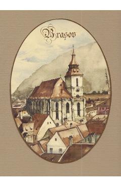 Reproducere pe carton bej. Biserica Neagra Nr.4