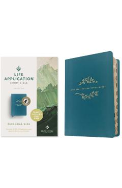 NLT Life Application Study Bible, Third Edition, Personal Size (Leatherlike, Teal Blue, Indexed, Red Letter) - - Imagine 1