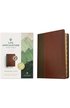 NLT Life Application Study Bible, Third Edition, Personal Size (Leatherlike, Brown/Mahogany, Indexed, Red Letter) -