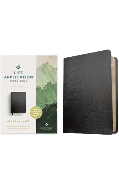 NLT Life Application Study Bible, Third Edition, Personal Size (Bonded Leather, Black, Red Letter) -