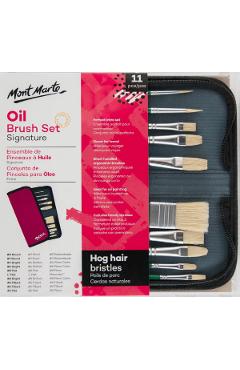 Set pensule Mont Marte in mapa. Pictura ulei