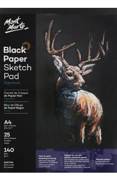 Bloc schite A4 hartie neagra