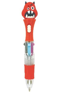 Pix multicolor mini cu 4 culori si LED: Scary. Rosu