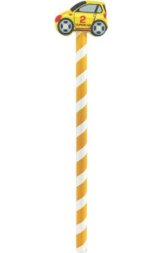 Creion grafic galben cu radiera masina