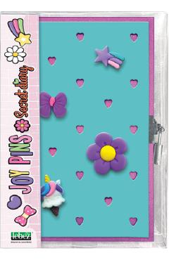 Jurnal cu decoratiuni 3D. Joy Pins Verde