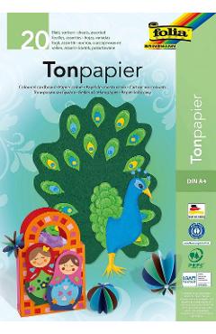 Carton colorat asortat 20 coli A4