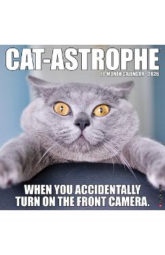 Cat-Astrophe 2026 12 X 12 Wall Calendar -