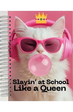 Caiet matematica A4 universal cu spirala: Slay Queen
