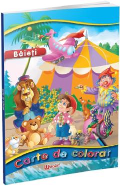 Baieti. Carte de colorat