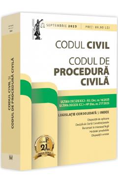 Codul civil si Codul de procedura civila. Septembrie 2025 - Dan Lupascu