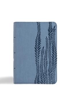 CSB Large Print Compact Reference Bible, Digital Study Edition, Slate Leathertouch -
