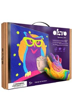 Set de colorat cu lut: Bufnita