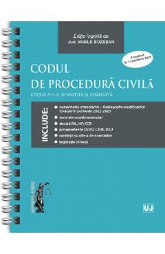Codul de procedura civila Act.1 Octombrie 2025 Ed. Spiralata Ed.2 - Vasile Bozesan - UNIVERSUL JURIDIC Codul de procedura civila Act.1 Octombrie 2025 Ed. Spiralata Ed.2 - Vasile Bozesan - UNIVERSUL JURIDIC