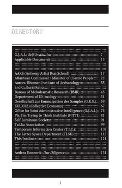 Self-Institution: Terminology Audit - Chris Dreier