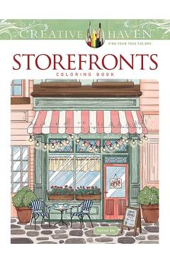 Creative Haven Storefronts Coloring Book - Hannah Bee