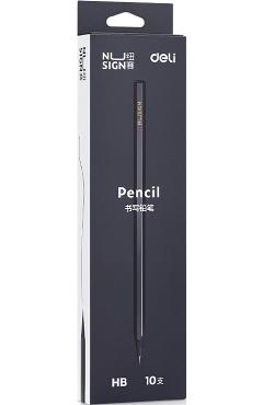 Set 10 creioane grafit HB lemn negru