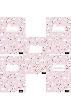 Set 5 caiete dictando 12 file. Unicorn