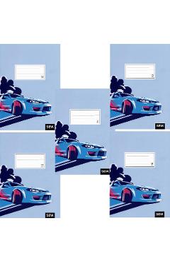 Set 5 caiete dictando 12 file. Masina