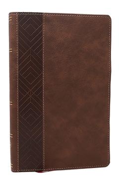 Nkjv, Personal Size New Testament, Brown Leathersoft, Red Letter, Comfort Print -
