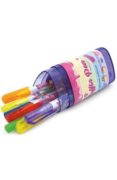 Set 12 pixuri cu sclipici parfumat. Muffin