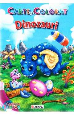 Dinozauri. Carte de colorat