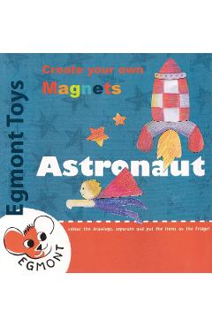 Set de desen cu piese magnetice. Astronaut