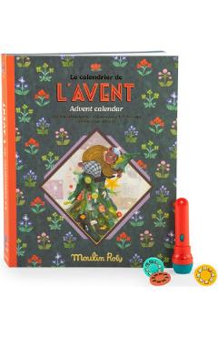 Calendar de advent: Lanterna si 23 de discuri cu povesti. Les Minouchkas