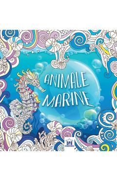 Animale marine: Carte de colorat