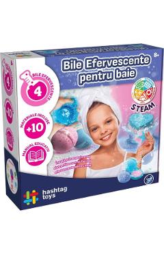 Set creare bile efervescente pentru baie. Kit STEAM