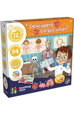 Joc educativ: Descopera corpul uman. Kit STEAM
