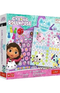 Joc: Serpisori si scari. Gabby’s Dollhouse