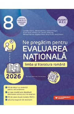 Evaluarea Nationala 2026. Limba si literatura romana - Clasa 8 - Camelia Sapoiu, Mihaela Dobos, Cristina Cergan, Diana Iacob - PARALELA 45 Evaluarea Nationala 2026. Limba si literatura romana - Clasa 8 - Camelia Sapoiu, Mihaela Dobos, Cristina Cergan, Diana Iacob - PARALELA 45
