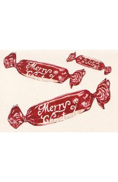 Felicitare: Bomboane Craciun