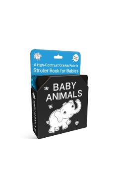 Baby Animals: A High-Contrast Crinkle Fabric Stroller Book for Babies -