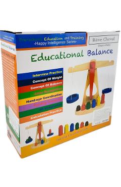 Jucarie: Balanta din lemn. Educational Balance