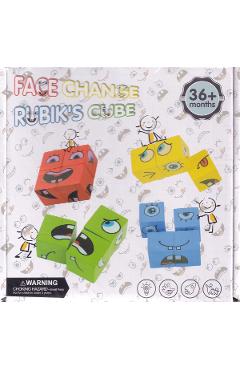 Joc expresii faciale. Face change Rubik's Cube