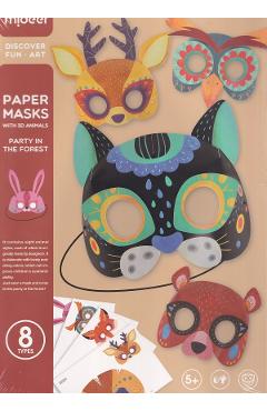Set masti 3D. Paper Masks. Animale