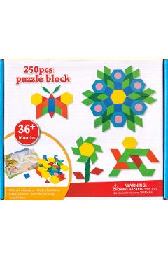 Joc: Tangram din lemn 250 piese