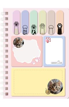 Set memo Mini Meow. Pisicuta tarcata