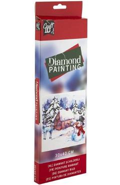 Set creativ: Diamond Painting. Iarna
