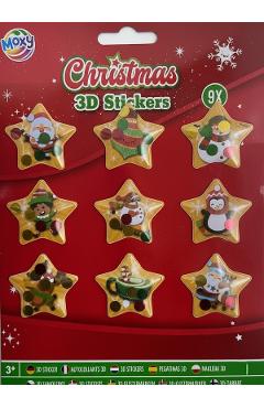 Set abtibilduri 3D: Craciun. Stelute