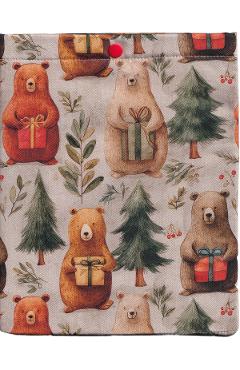 Husa pentru carte: Ursuleti cu cadouri