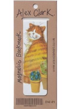 Semn de carte: Pisica si ghivece