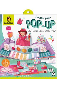 Joc creativ: Dulciuri. Creeaza prima carte Pop-Up