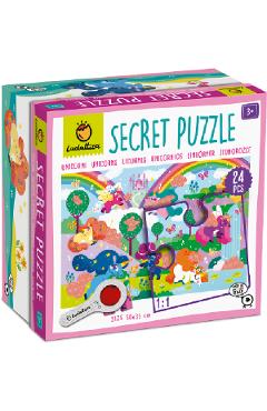 Puzzle secret. Unicorni